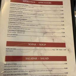 Marisqueira Azores Restaurant menu 3